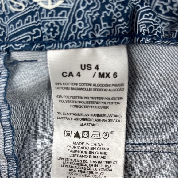 Dockers Navy Paisley Ankle Pants - Picture 3 of 11